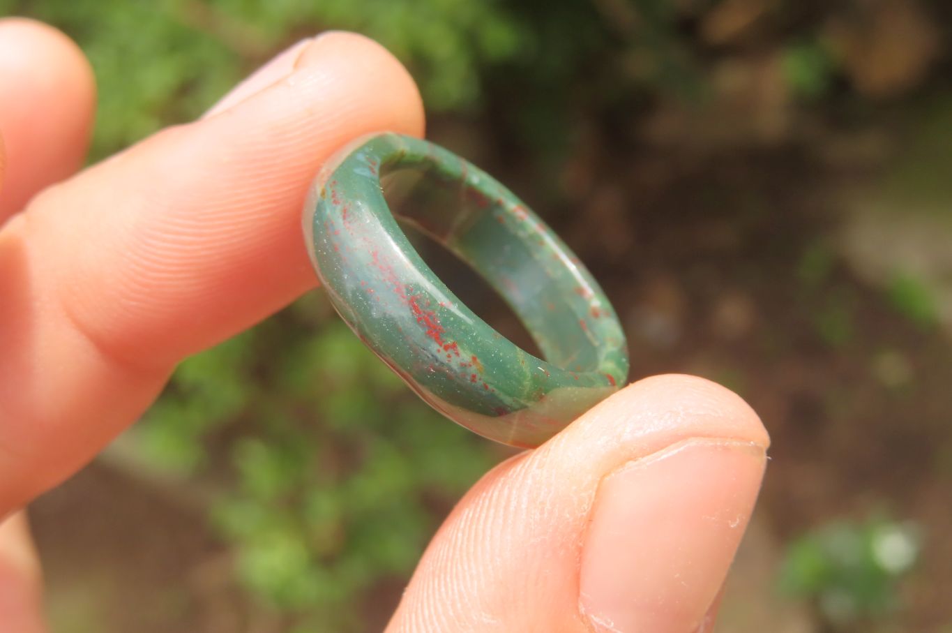 Polished Solid Indian Agate Gemstone Rings - Sold Per Item - From India - Toprock Gemstones and Minerals 
