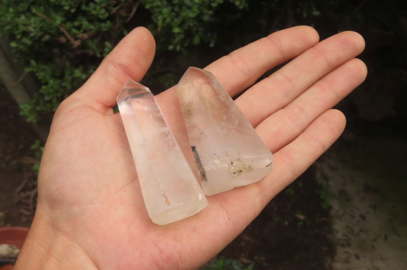 Polished Clear Quartz Crystal Points x 12 From Madagascar - Toprock Gemstones and Minerals 