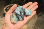 Natural Shattuckite with Chrysocolla & Malachite Cobbed Specimens x 2.7 Kg Lot from Namibia - Toprock Gemstones and Minerals 