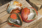 Polished On One Side Polychrome Jasper x 4 From Mahajanga, Madagascar - Toprock Gemstones and Minerals 