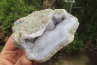 Natural Blue Lace Agate Geode Specimens x 6 From Malawi - Toprock Gemstones and Minerals 