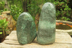 Polished Fuchsite Standing Free Forms x 2 From Madagascar - Toprock Gemstones and Minerals 