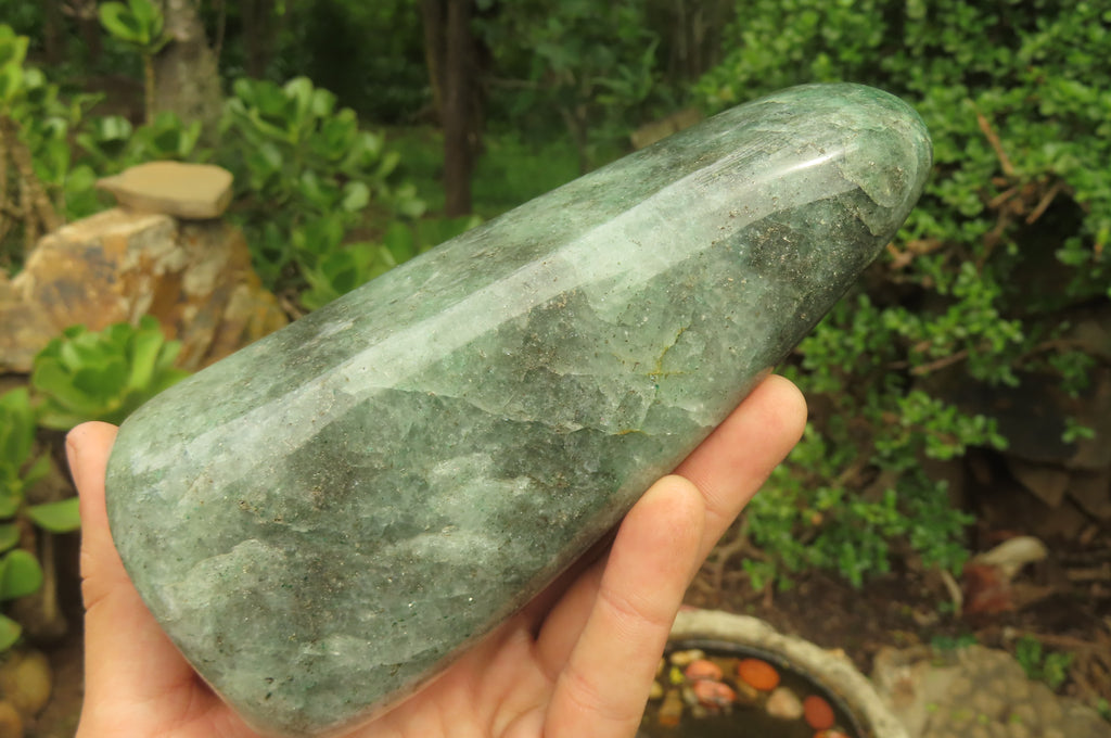 Polished Fuchsite Standing Free Forms x 2 From Madagascar - Toprock Gemstones and Minerals 