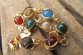 Polished Multicolor Agate Beaded Bracelet with clasp - Sold Per Item - From China - Toprock Gemstones and Minerals 