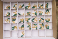 Polished Pair of Malachite Drop Clip On Earrings - Sold Per Pair - From Congo - Toprock Gemstones and Minerals 