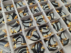 Polished Silver Hematite Lions Claw Pendant with Gold Cap & Bail - Sold Per Item - From China - Toprock Gemstones and Minerals 