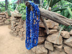 Polished Lapis Lazuli Beaded Tumble Chip Necklace - Sold Per Item - From Afghanistan - Toprock Gemstones and Minerals 