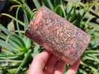 Polished Snakeskin Jasper Candle Holders x 2 From Australia - Toprock Gemstones and Minerals 