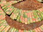 Polished Unakite Egyptian Choker Necklace - Sold Per Item - From South Africa - Toprock Gemstones and Minerals 