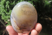 Polished Dendritic Agate Standing Free Forms x 4 From Madagascar