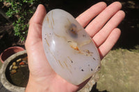 Polished Dendritic Agate Standing Free Forms x 4 From Madagascar