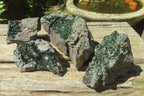 Natural Libethenite Crystals On Dolomite Matrix Specimens x 6 From Shituru, Congo - Toprock Gemstones and Minerals 