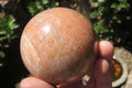 Polished Peach Moonstone Spheres x 2 From Madagascar - Toprock Gemstones and Minerals 