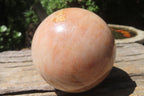 Polished Peach Moonstone Spheres x 2 From Madagascar - Toprock Gemstones and Minerals 