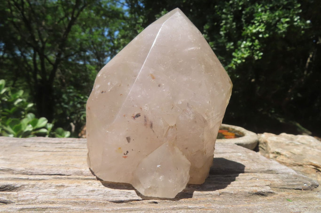 Polished Partially Arcadian Quartz Crystal x 1 From Angola - Toprock Gemstones and Minerals 