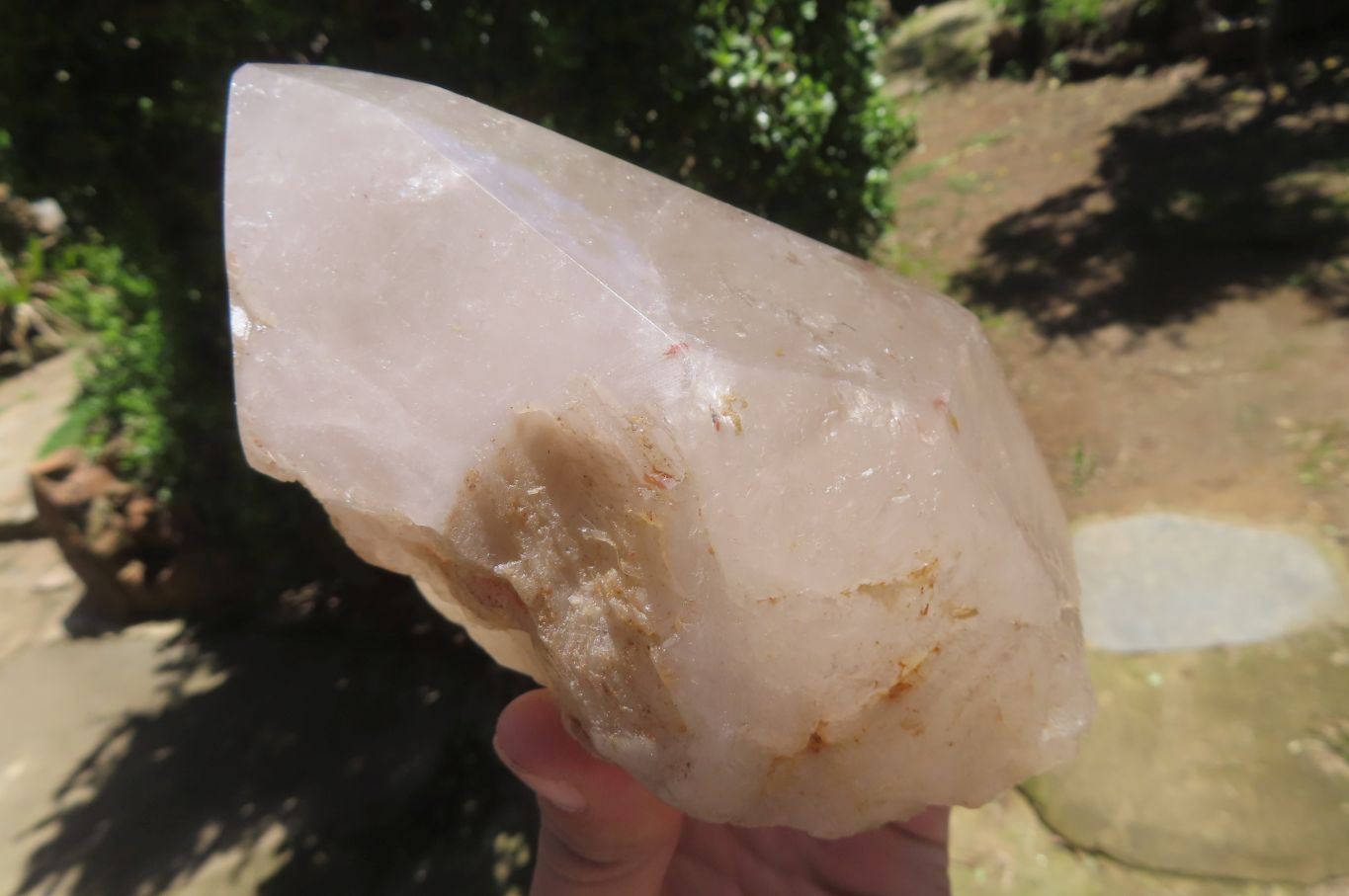 Polished Partially Arcadian Quartz Crystal x 1 From Angola - Toprock Gemstones and Minerals 