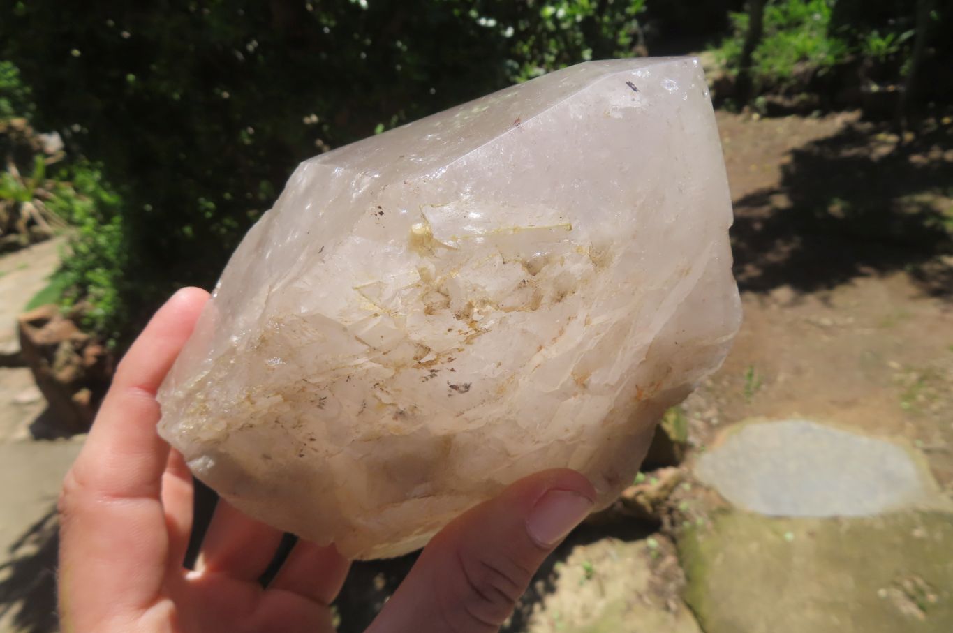 Polished Partially Arcadian Quartz Crystal x 1 From Angola - Toprock Gemstones and Minerals 