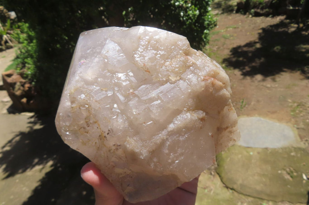 Polished Partially Arcadian Quartz Crystal x 1 From Angola - Toprock Gemstones and Minerals 