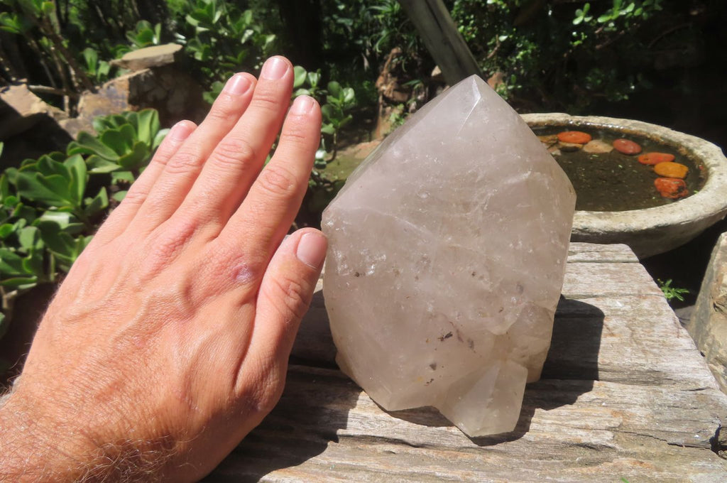 Polished Partially Arcadian Quartz Crystal x 1 From Angola - Toprock Gemstones and Minerals 