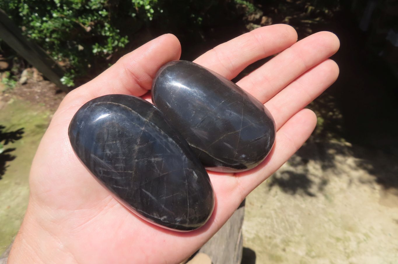 Polished Pharaoh Stone Palm Stones x 12 From Zimbabwe - Toprock Gemstones and Minerals 