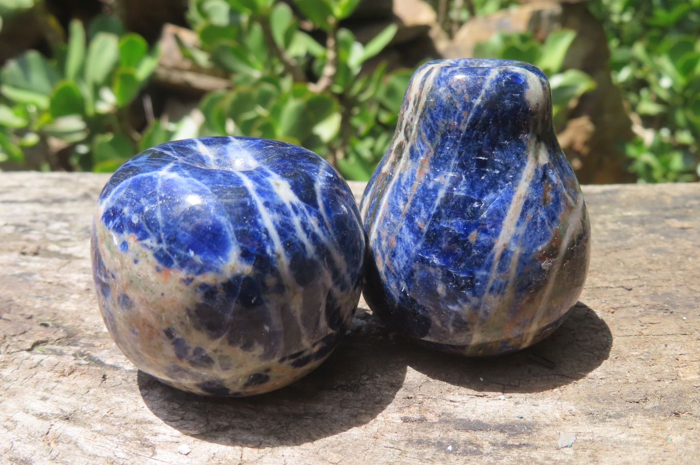 Polished Sodalite Fruit Carvings x 6 From Namibia - Toprock Gemstones and Minerals 