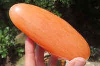 Polished Orange Twist Calcite Standing Free Forms x 2 From Madagascar - Toprock Gemstones and Minerals 
