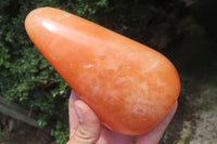 Polished Orange Twist Calcite Standing Free Forms x 2 From Madagascar - Toprock Gemstones and Minerals 