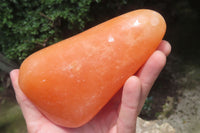 Polished Orange Twist Calcite Standing Free Forms x 2 From Madagascar - Toprock Gemstones and Minerals 