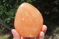 Polished Orange Twist Calcite Standing Free Forms x 2 From Madagascar - Toprock Gemstones and Minerals 