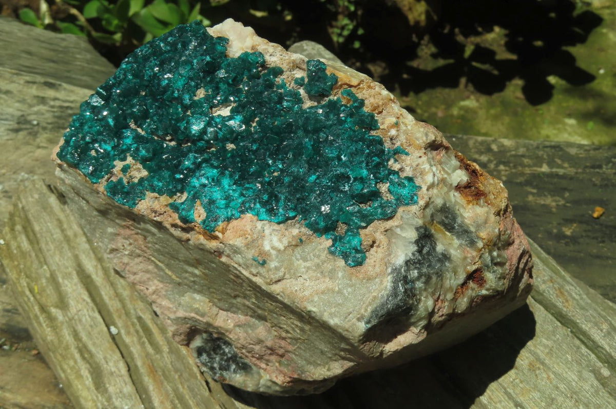 Natural Dioptase Cabinet Specimen x 1 From Brazzaville, Congo - Toprock Gemstones and Minerals 