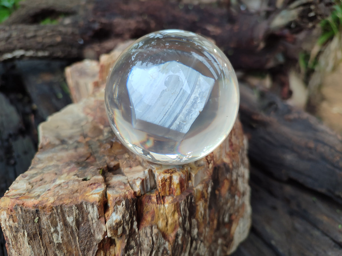 Polished Large Blue Lace Agate cobbed piece in PVC Resin Sphere - sold per item - From Namibia - Toprock Gemstones and Minerals 