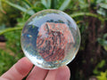 Polished Large Snakeskin Rhyolite Jasper cobbed piece in PVC Resin Sphere - sold per item - From Australia - Toprock Gemstones and Minerals 