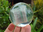 Polished Large Watermelon Fluorite cobbed piece in PVC Resin Sphere - sold per item - From Namibia - Toprock Gemstones and Minerals 