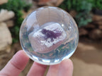 Polished Large Watermelon Fluorite cobbed piece in PVC Resin Sphere - sold per item - From Namibia - Toprock Gemstones and Minerals 
