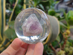 Polished Large Watermelon Fluorite cobbed piece in PVC Resin Sphere - sold per item - From Namibia - Toprock Gemstones and Minerals 