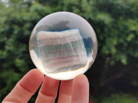 Polished Large Watermelon Fluorite cobbed piece in PVC Resin Sphere - sold per item - From Namibia - Toprock Gemstones and Minerals 