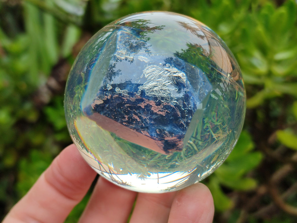 Polished Large Sodalite cobbed piece in PVC Resin Sphere - sold per item - From Namibia - Toprock Gemstones and Minerals 