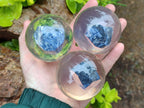Polished Large Sodalite cobbed piece in PVC Resin Sphere - sold per item - From Namibia - Toprock Gemstones and Minerals 