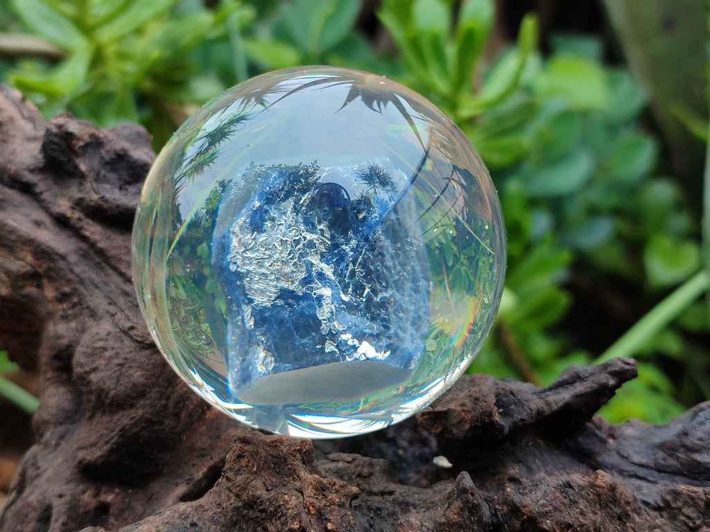 Polished Large Sodalite cobbed piece in PVC Resin Sphere - sold per item - From Namibia - Toprock Gemstones and Minerals 