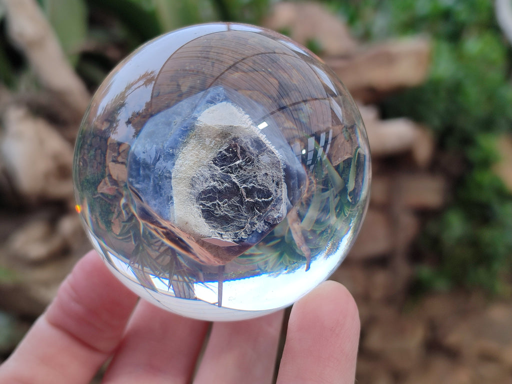 Polished Large Sodalite cobbed piece in PVC Resin Sphere - sold per item - From Namibia - Toprock Gemstones and Minerals 