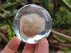 Polished Golden Rutile Quartz in PVC Resin Spheres - sold per item - From Brazil - Toprock Gemstones and Minerals 