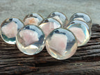 Polished Rose Quartz Free Form in PVC Resin Spheres - sold per item - From South Africa - Toprock Gemstones and Minerals 