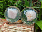 Polished Rose Quartz Free Form in PVC Resin Spheres - sold per item - From South Africa - Toprock Gemstones and Minerals 