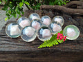 Polished Rose Quartz Free Form in PVC Resin Spheres - sold per item - From South Africa - Toprock Gemstones and Minerals 