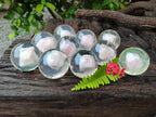 Polished Rose Quartz Free Form in PVC Resin Spheres - sold per item - From South Africa - Toprock Gemstones and Minerals 
