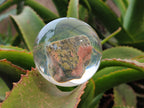 Polished Pink and Green Unakite cobbed piece in PVC Resin Sphere - sold per item - From South Africa - Toprock Gemstones and Minerals 