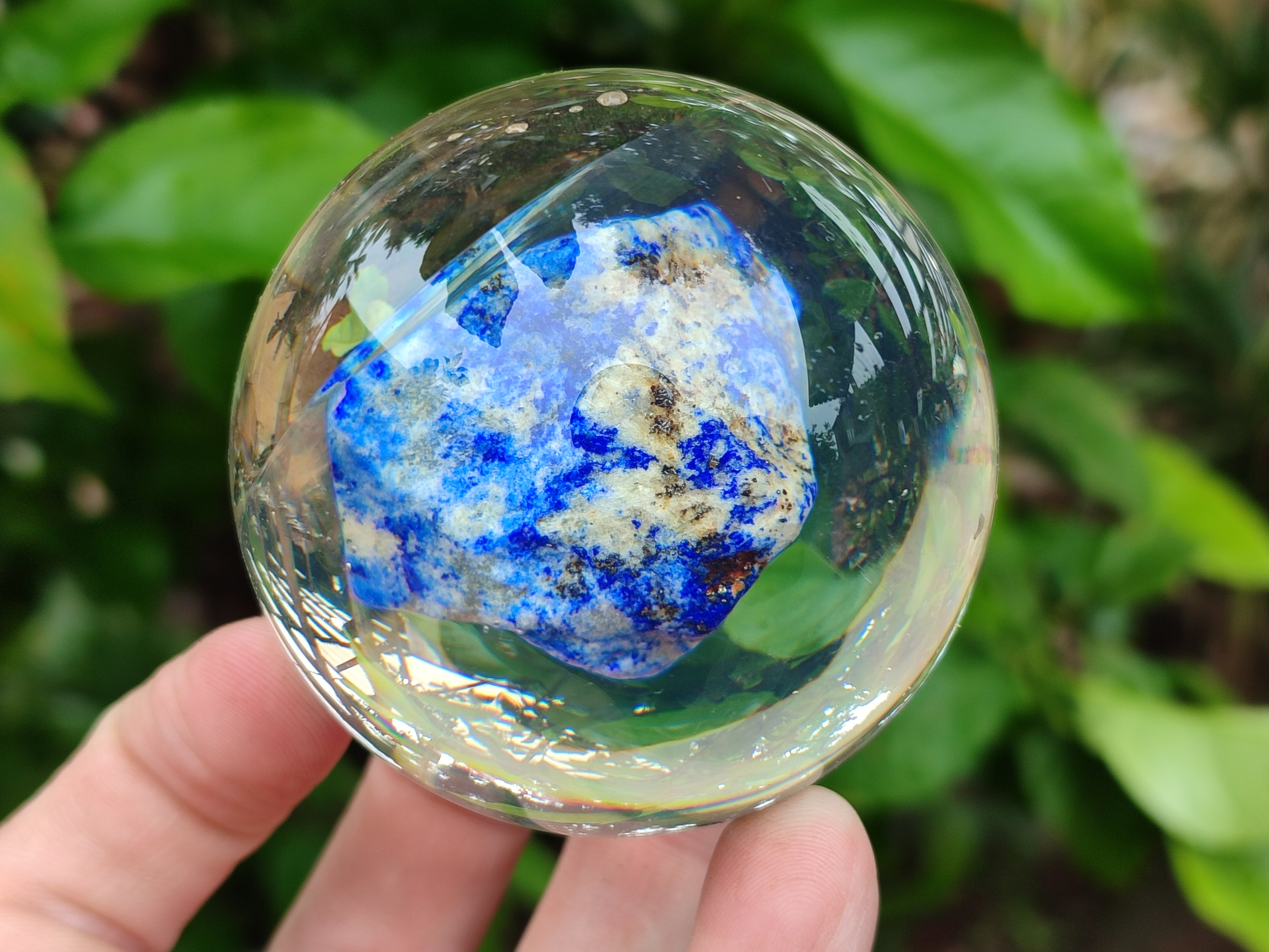 Polished Lapis Lazuli in PVC Resin Spheres - sold per item - From Afghanistan - Toprock Gemstones and Minerals 