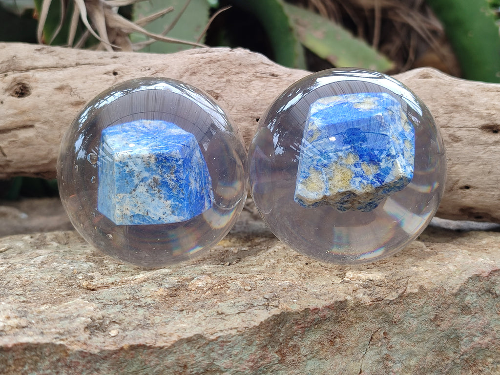 Polished Lapis Lazuli in PVC Resin Spheres - sold per item - From Afghanistan - Toprock Gemstones and Minerals 