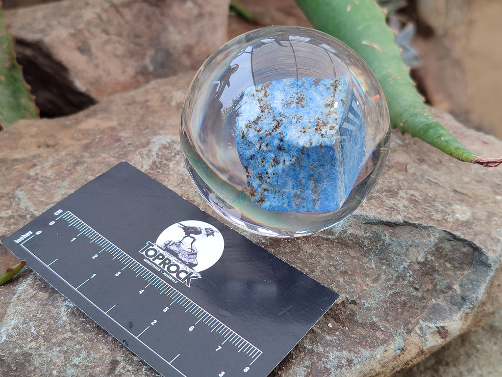 Polished Lapis Lazuli in PVC Resin Spheres - sold per item - From Afghanistan - Toprock Gemstones and Minerals 