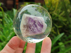 Polished Chevron Amethyst cobbed pieces in PVC Resin Spheres - sold per item - From Zambia - Toprock Gemstones and Minerals 